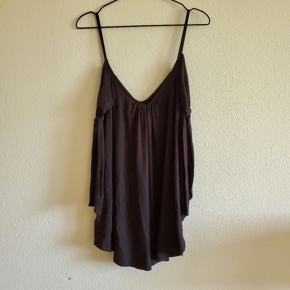 We the Free Believe Me Cold Shoulder Top in Black - Picture 5 of 8